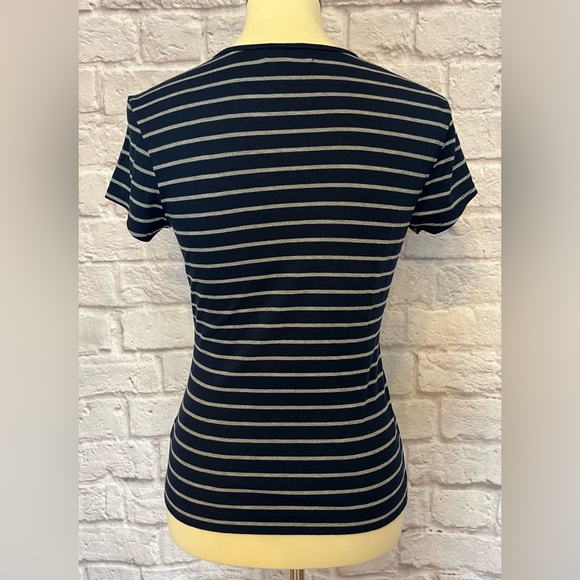Joy Striped Ribbed Tee - Picture 7 of 8
